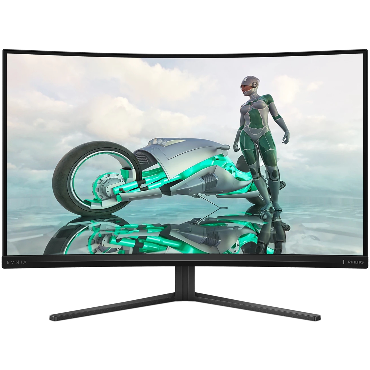 TFT 31.5 Philips 32M2C3500L, QHD, Fast VA, 180hz, вигнутий, 180hz, 2хHDMI, DP (32M2C3500L/00) Темно-Сірий на малюнкі №1