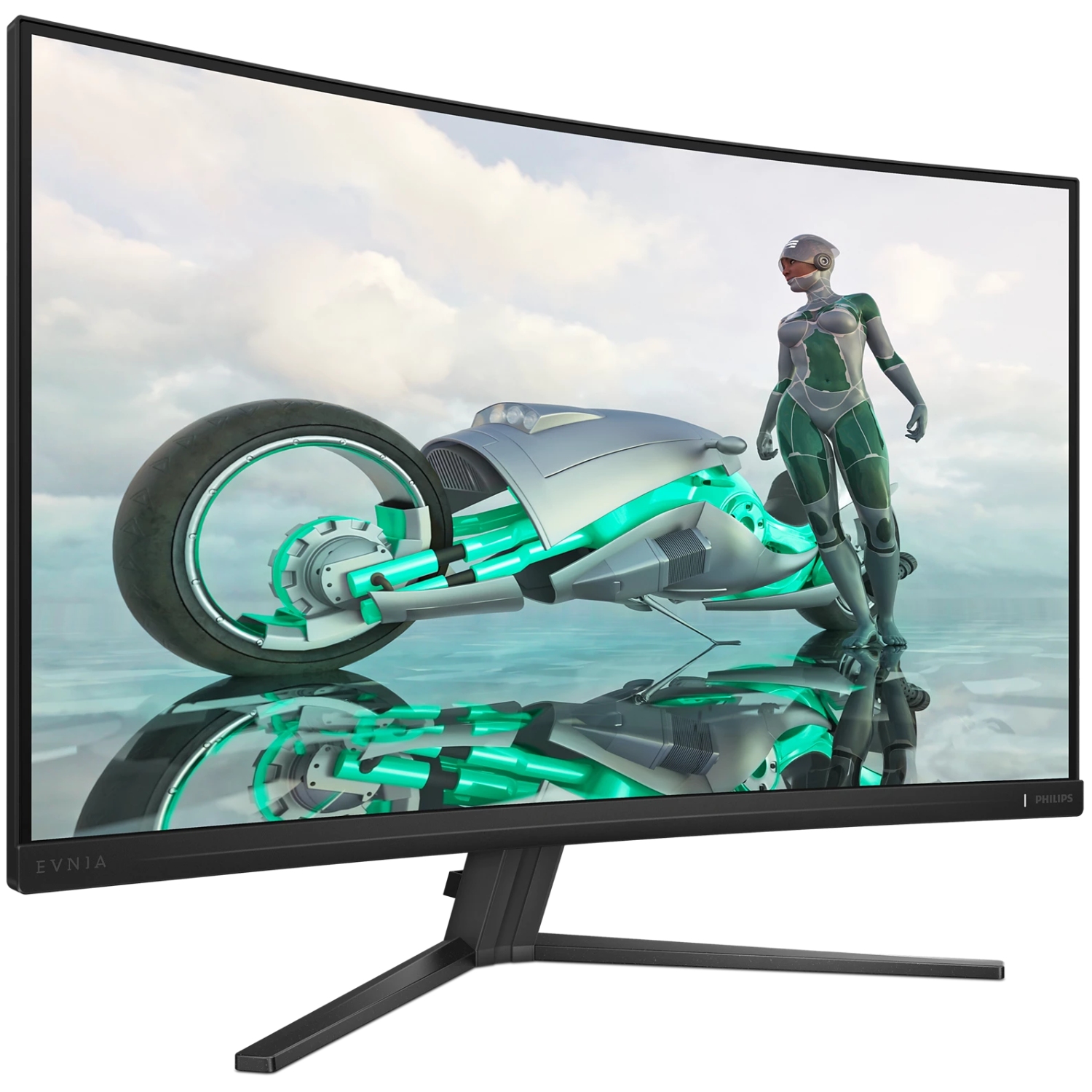 TFT 31.5 Philips 32M2C3500L, QHD, Fast VA, 180hz, вигнутий, 180hz, 2хHDMI, DP (32M2C3500L/00) Темно-Сірий на малюнкі №2