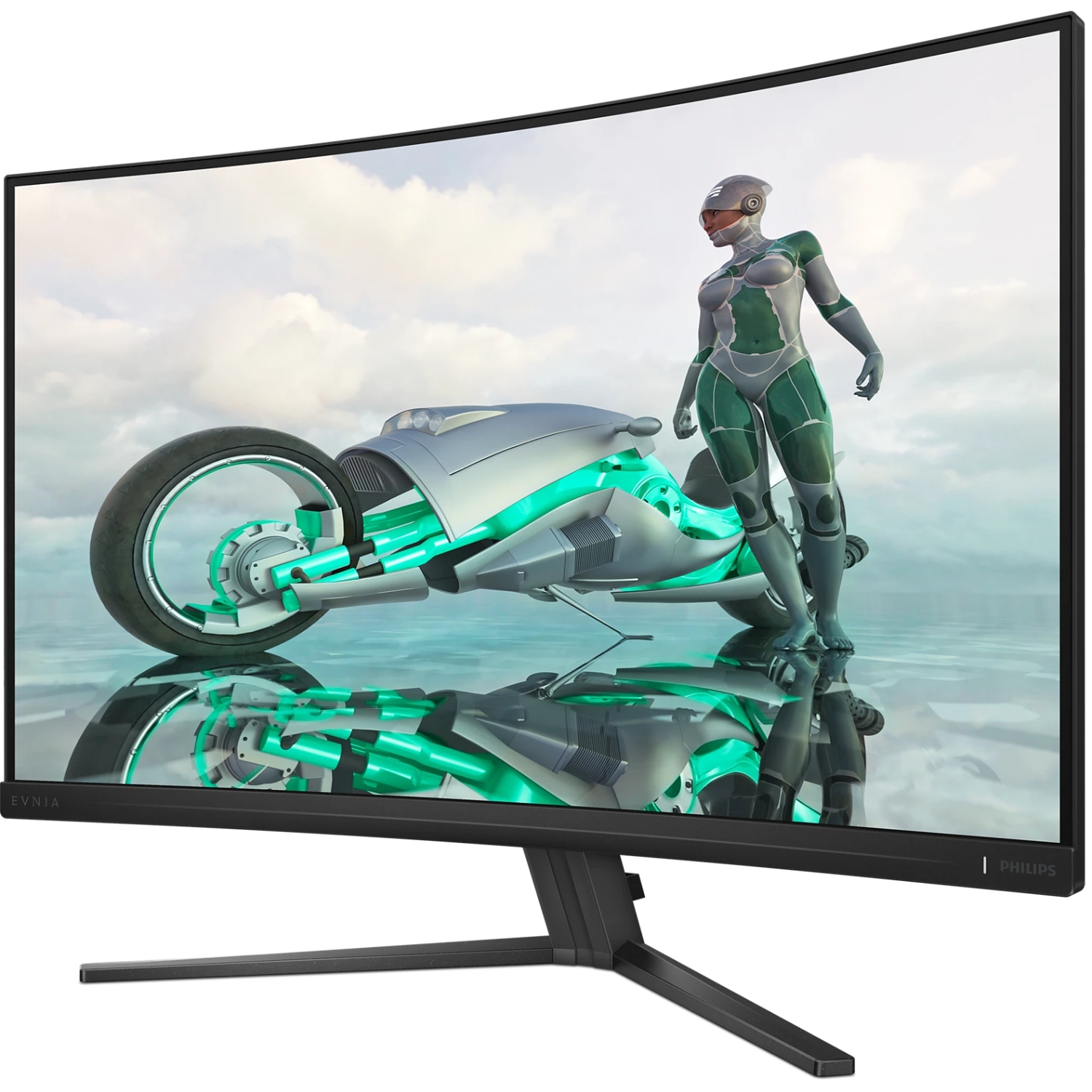 TFT 31.5 Philips 32M2C3500L, QHD, Fast VA, 180hz, вигнутий, 180hz, 2хHDMI, DP (32M2C3500L/00) Темно-Сірий на малюнкі №3