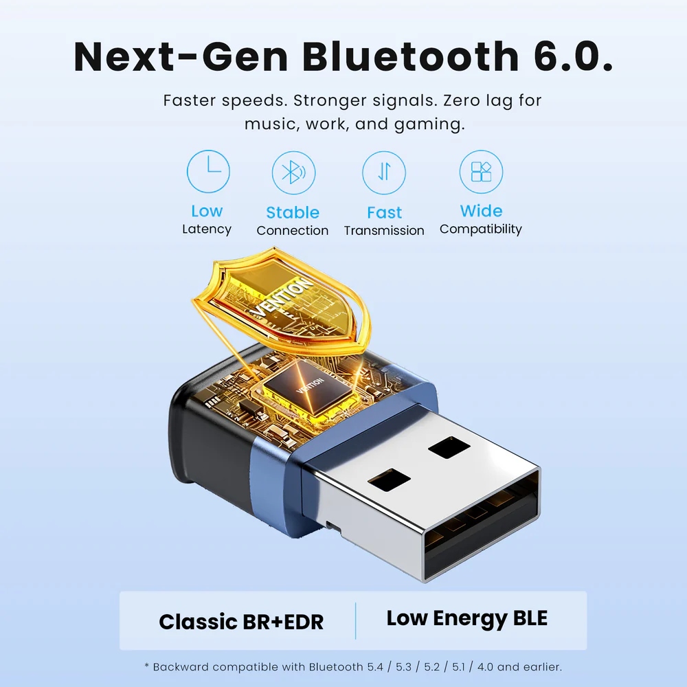 Bluetooth USB adapter v6.3 20м Vention (NANB0) на малюнкі №4