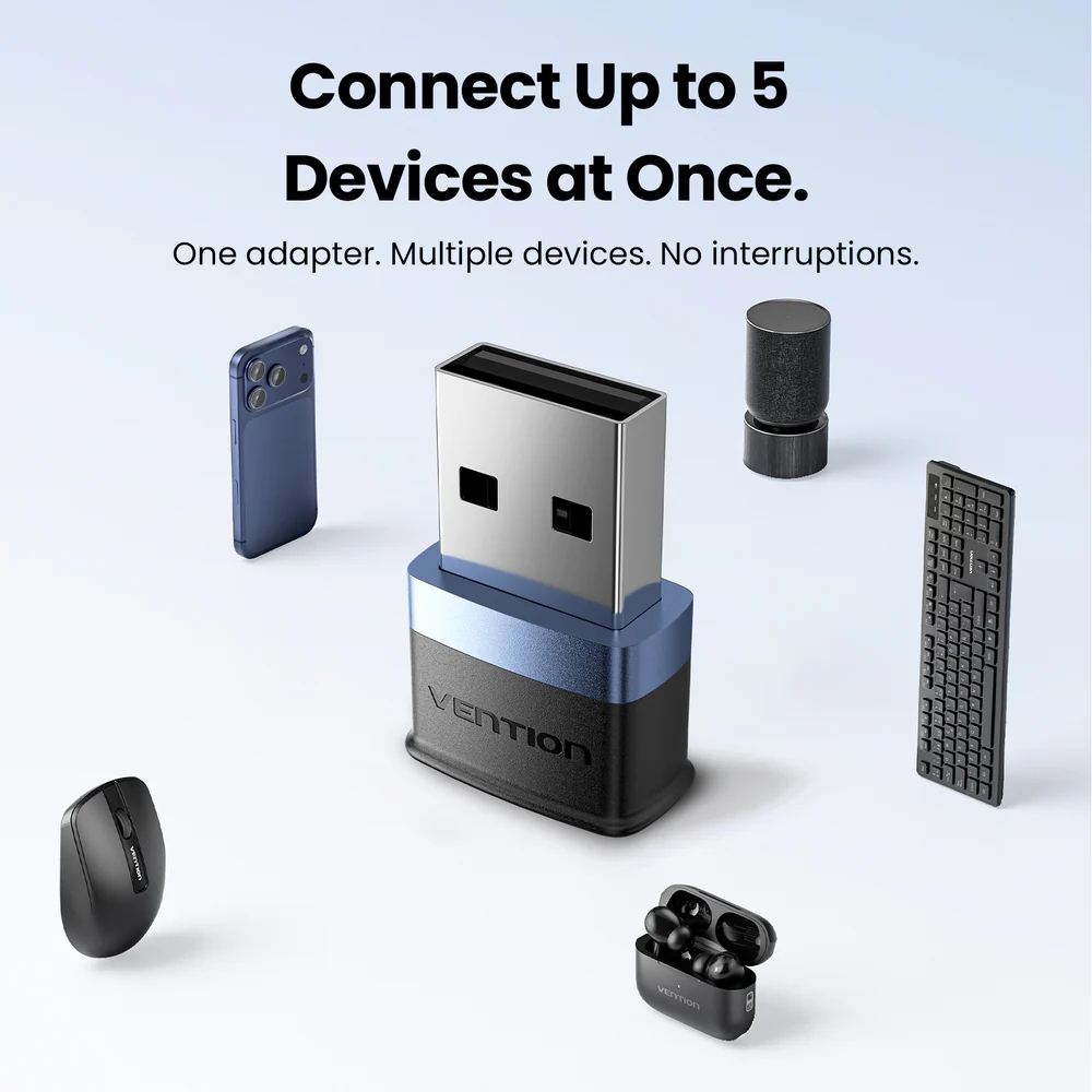 Bluetooth USB adapter v6.3 20м Vention (NANB0) на малюнкі №5