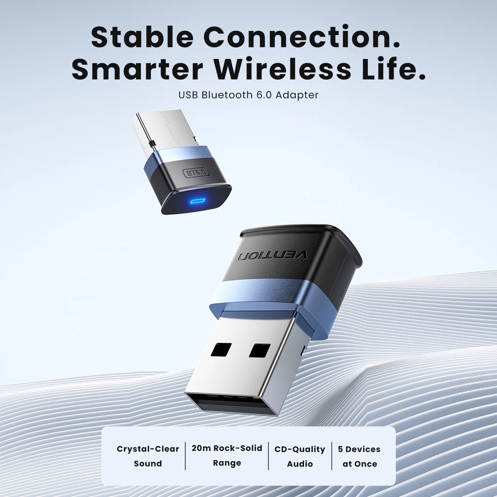 Bluetooth USB adapter v6.3 20м Vention (NANB0) на малюнкі №6