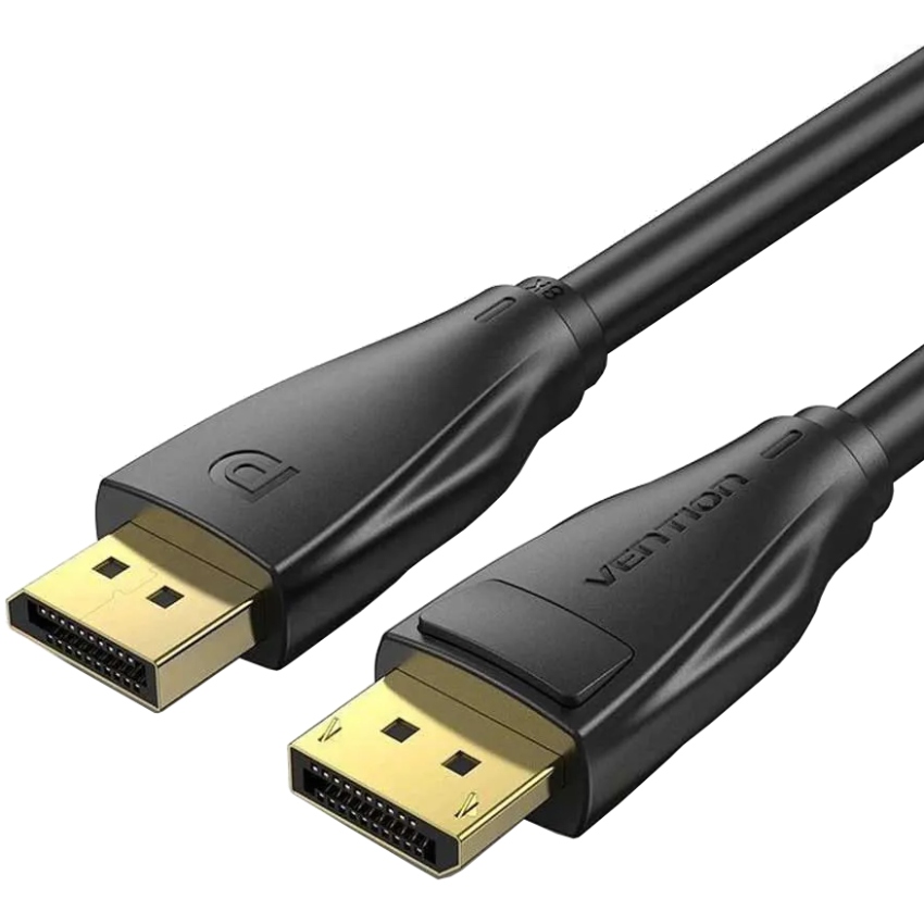 Кабель DisplayPort M - M 2.0м, V1.4, 8K 60 Гц, зворотня сумісність, PVC, Vention (HCDBH) на малюнкі №3