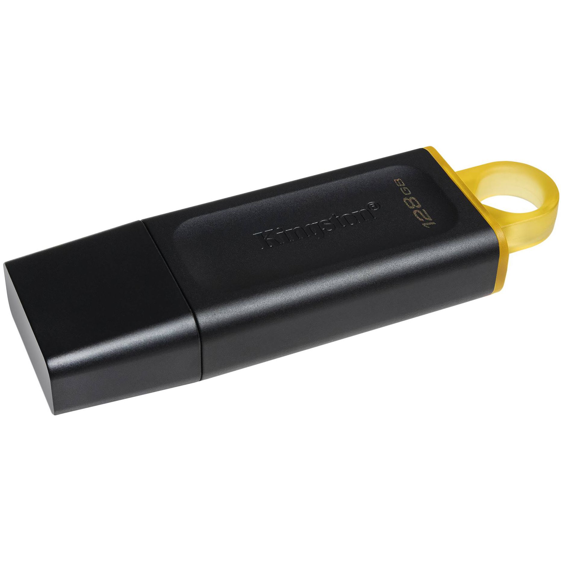 USB Flash Kingston 128GB USB 3.2 Gen 1 DataTraveler Exodia M Black/Yellow, Retail (DTX/128GB#) Чорний на малюнкі №2
