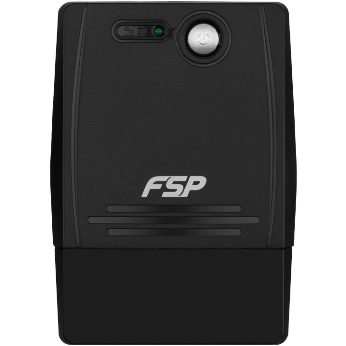 ДБЖ FSP FP650, 650VA/360W, Schuko*2, USB + RJ45, 230V/50Hz, Black (PPF3601402) на малюнкі №1