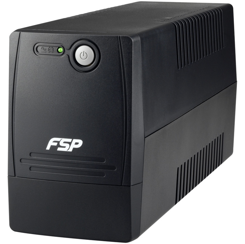 ДБЖ FSP FP650, 650VA/360W, Schuko*2, USB + RJ45, 230V/50Hz, Black (PPF3601402) на малюнкі №2