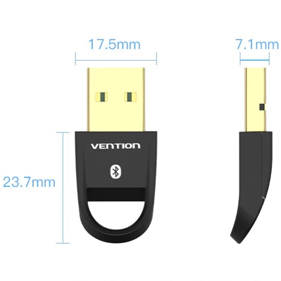Bluetooth USB adapter v5.0 Gold-Plated, Vention (CDSB0) на малюнкі №3