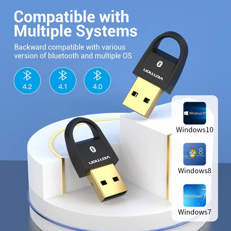 Bluetooth USB adapter v5.0 Gold-Plated, Vention (CDSB0) на малюнкі №5