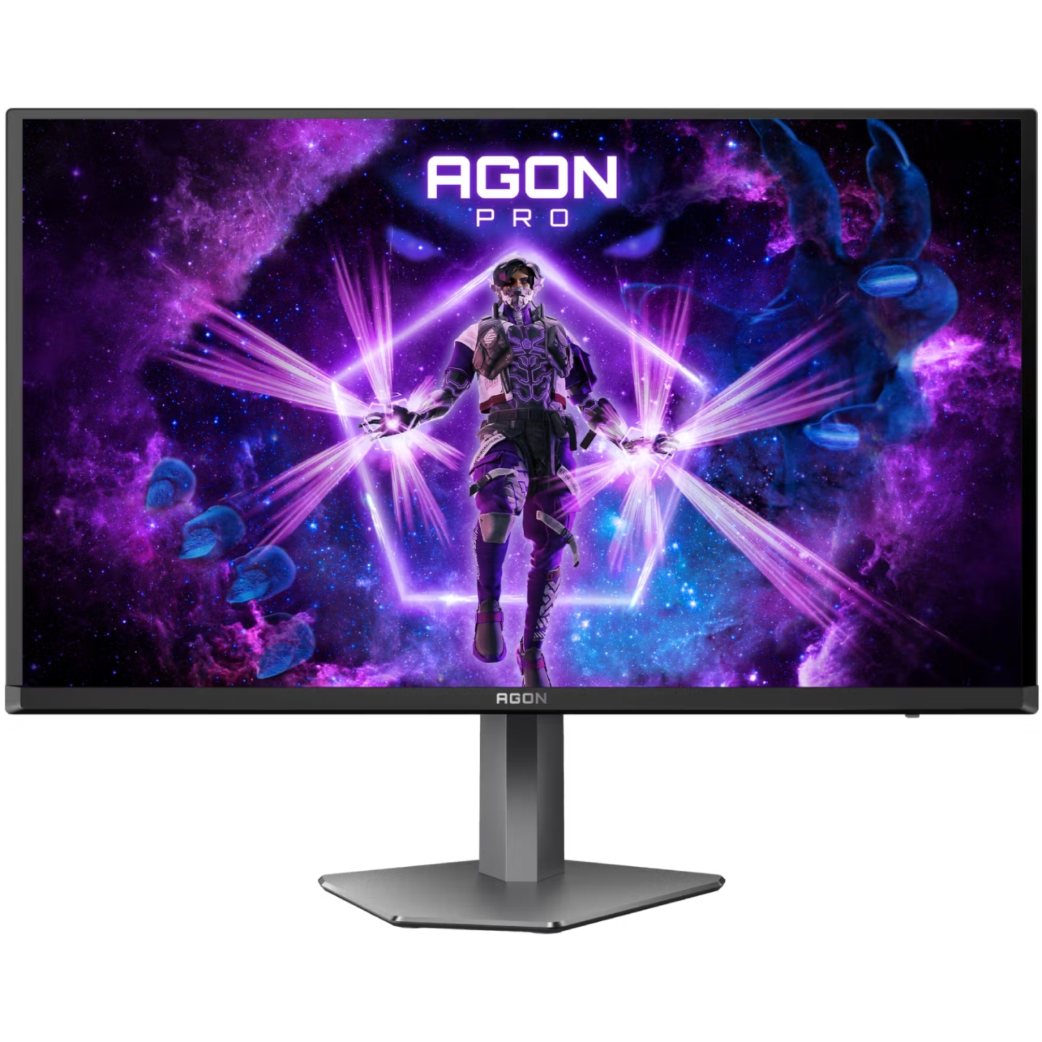 TFT 27 AOC AGON PRO AG276QKD2, QD-OLED, 500Hz, 0,03ms, 2xHDMI, DP, USB-hub, HAS, Pivot, чоро-сірий (AG276QKD2) чорний з сірим на малюнкі №1