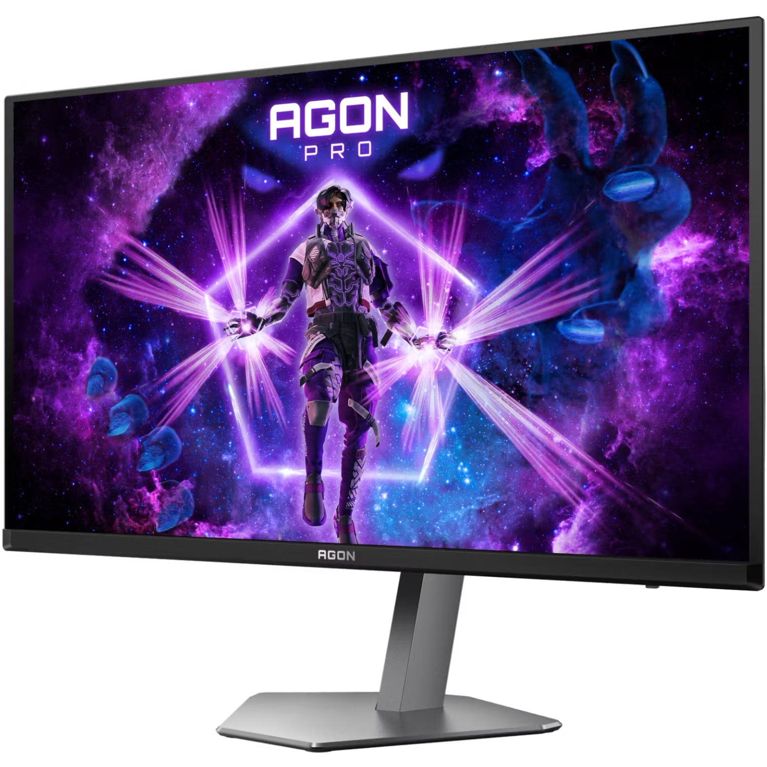 TFT 27 AOC AGON PRO AG276QKD2, QD-OLED, 500Hz, 0,03ms, 2xHDMI, DP, USB-hub, HAS, Pivot, чоро-сірий (AG276QKD2) чорний з сірим на малюнкі №3