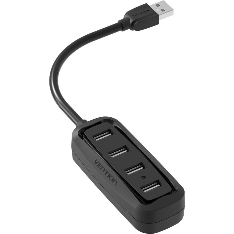 Хаб USB 2.0 - 4xUSB-A 2.0, 1,0м, чорний Vention (VAS-J43-B100) на малюнкі №2