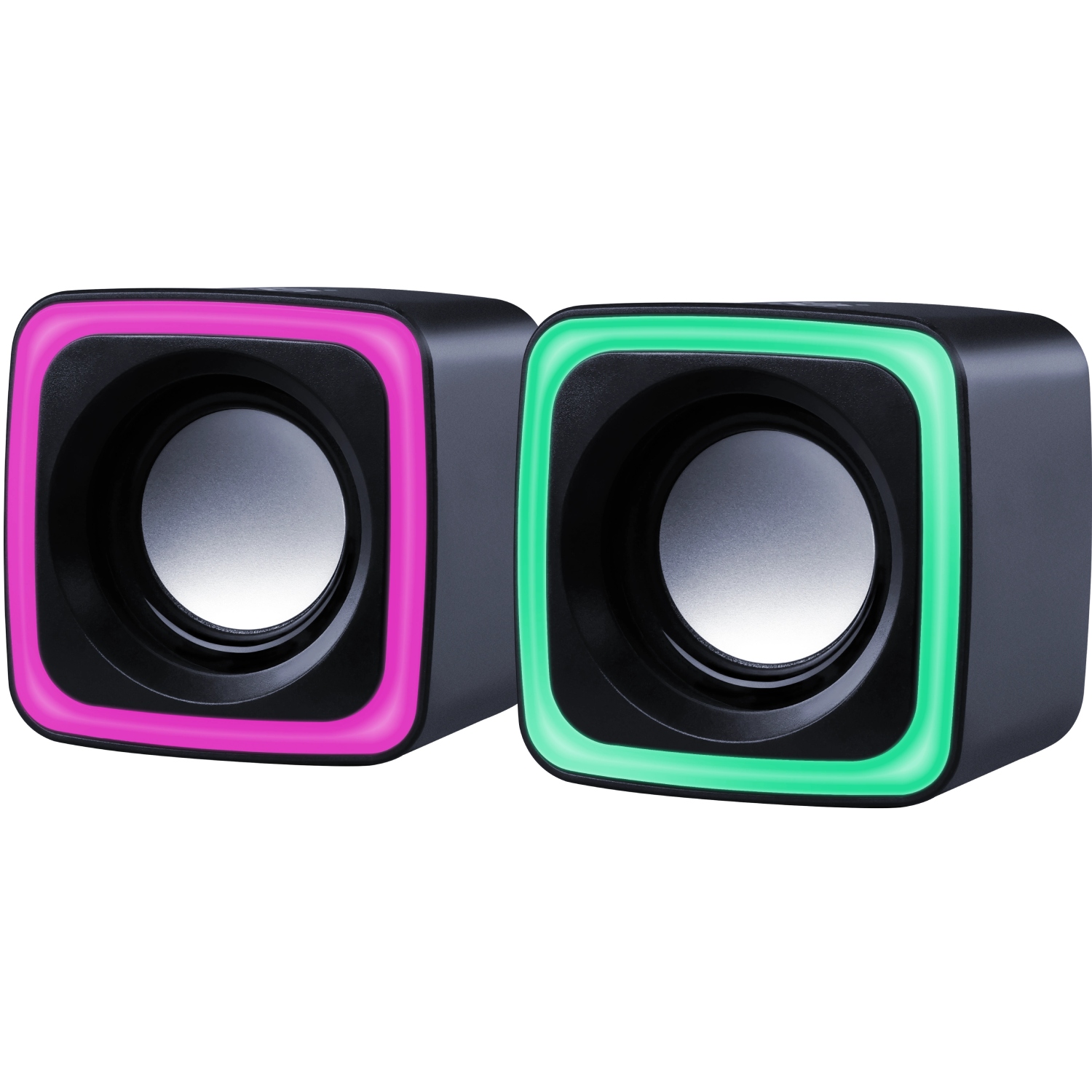 Акустична система 2.0 Defender Solar 7, 6Вт, RGB підсвітка, USB, чорна (65117) на малюнкі №2