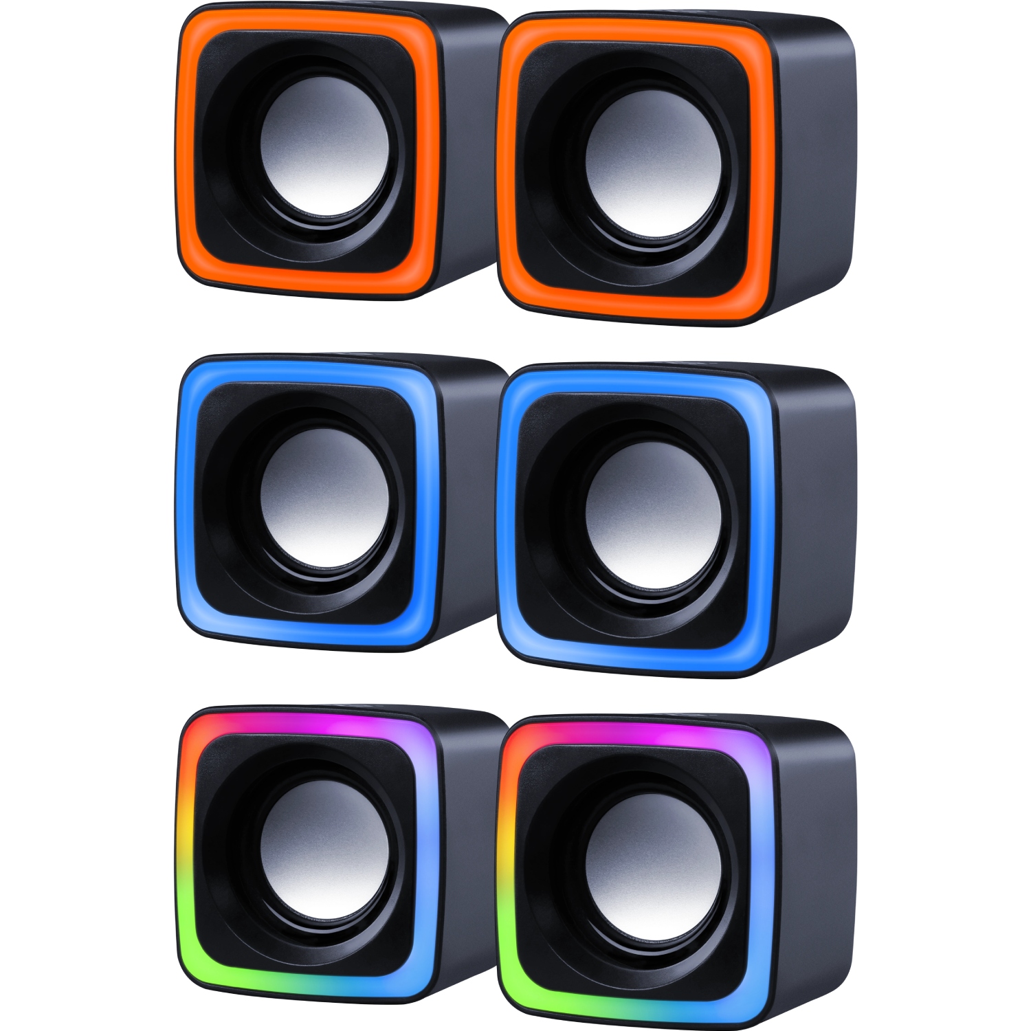 Акустична система 2.0 Defender Solar 7, 6Вт, RGB підсвітка, USB, чорна (65117) на малюнкі №10