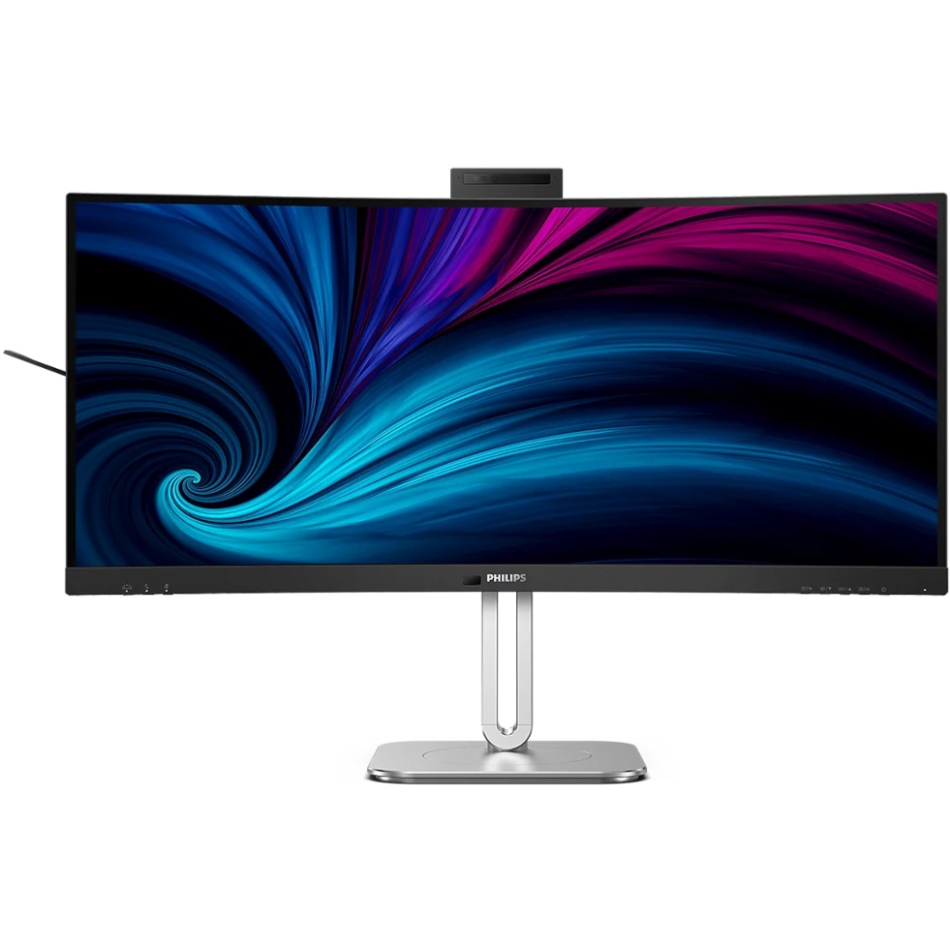 TFT 34 Philips 34B2U6603CH, WQHD, VA, 120Гц, вигн, 2xHDMI, DP, USB-C,RJ-45,USB-hub,HAS,сіро-ср. (34B2U6603CH/00) сріблястий з сірим на малюнкі №1