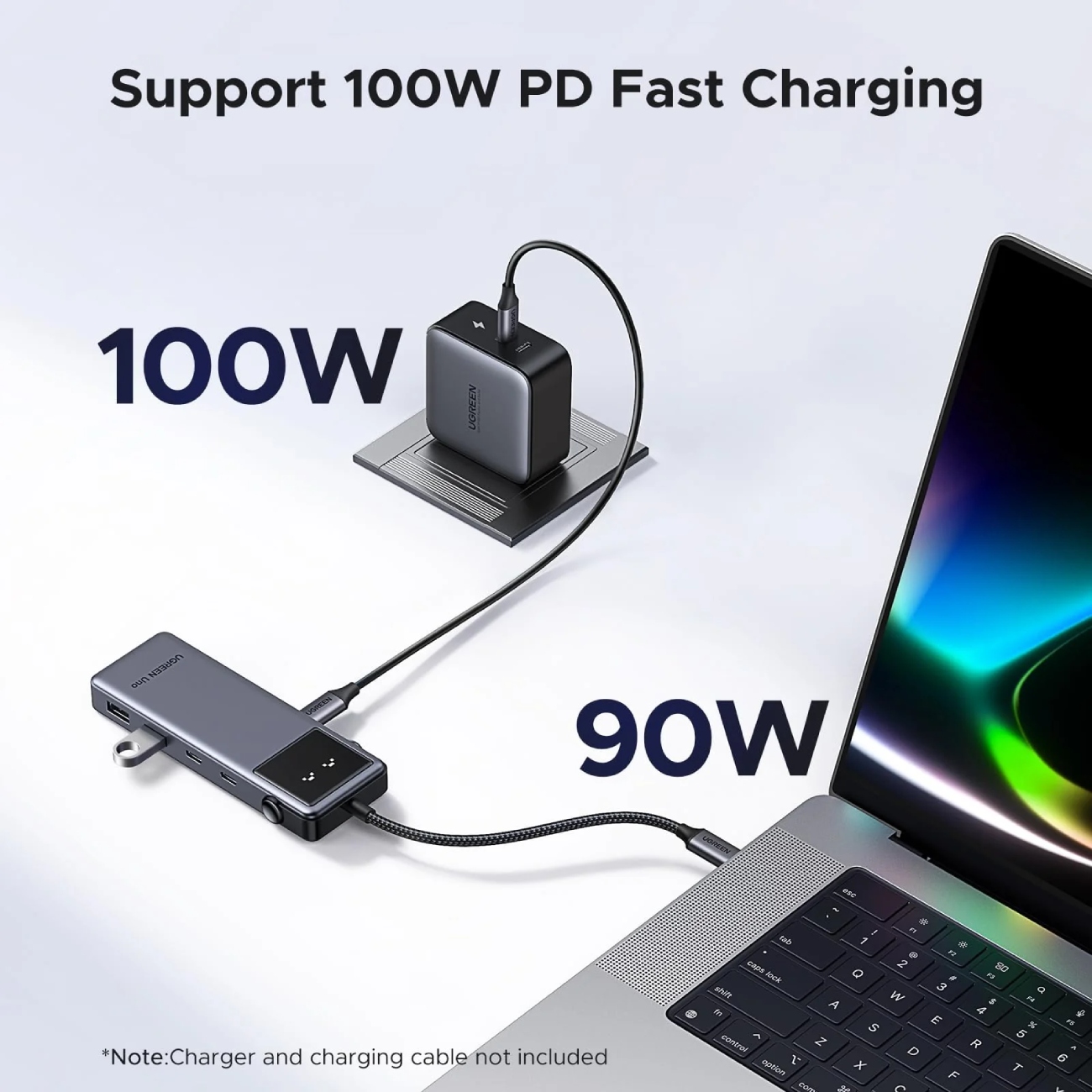 Док-станція USB3.2 Type-C -- HDMI 4K60Hz/2xUSB-А 3.2/2xUSB-C 3.2/PD 100W 6-in-1 CM888 Ugreen (35998) на малюнкі №6