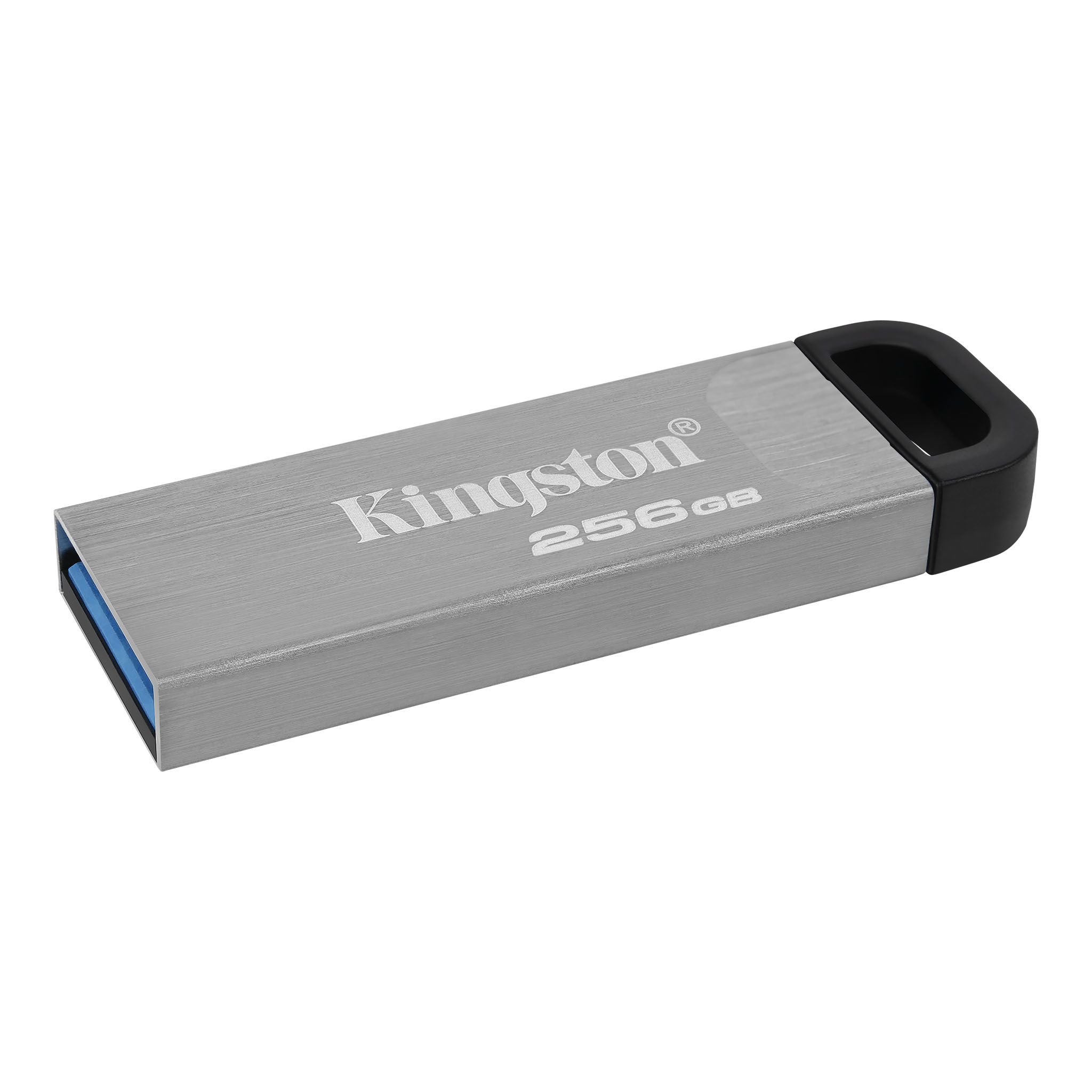 USB Flash Kingston 256GB USB 3.2 Gen 1 DataTraveler Kyson Metal, Retail (DTKN/256GB#) Чорний на малюнкі №2