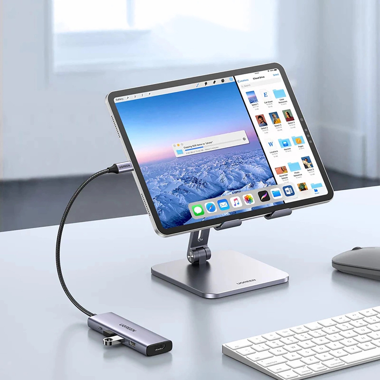 Док-станція USB3.1 Type-C -- HDMI 4K60Hz/3xUSB-А 3.0/Type-C/PD 100W 5-in-1 CM511 Ugreen (15597) на малюнкі №4