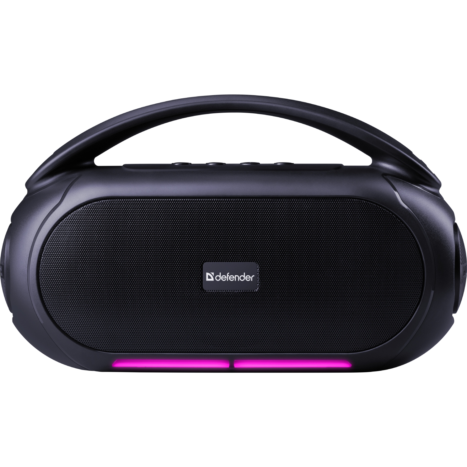 Акустична система 1.0 Defender Beatbox 12, 12Вт, Bluetooth/RGB/FM/USB/TF/MIC/ чорна (65812) Чорний на малюнкі №1