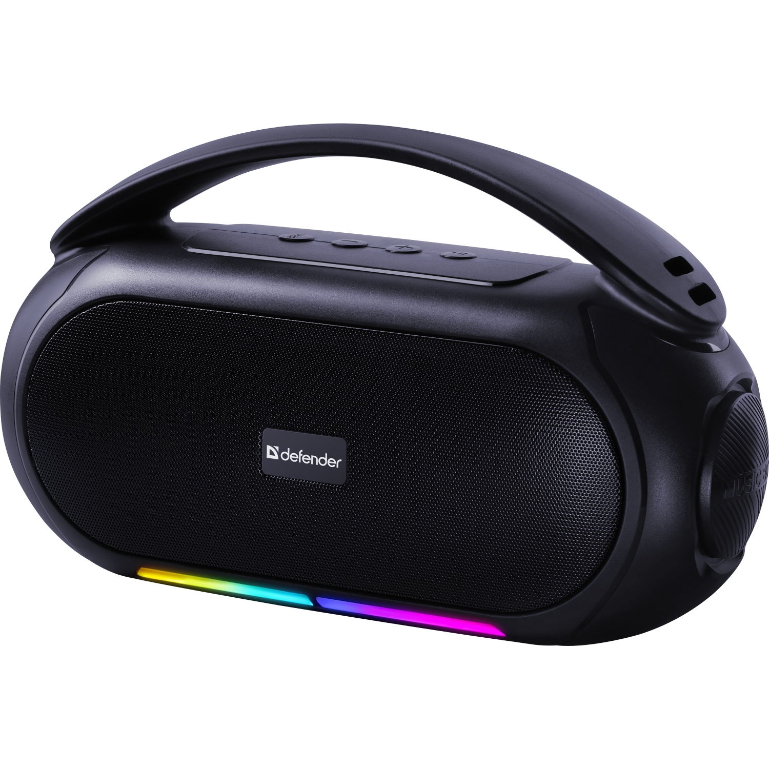 Акустична система 1.0 Defender Beatbox 12, 12Вт, Bluetooth/RGB/FM/USB/TF/MIC/ чорна (65812) Чорний на малюнкі №2