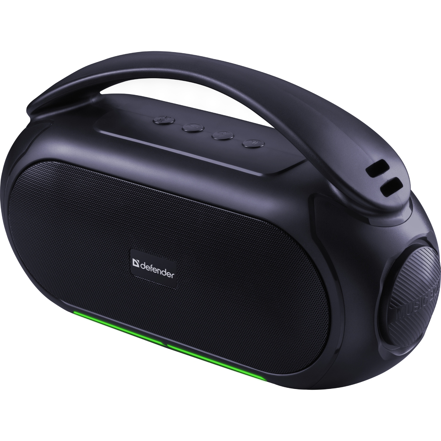 Акустична система 1.0 Defender Beatbox 12, 12Вт, Bluetooth/RGB/FM/USB/TF/MIC/ чорна (65812) Чорний на малюнкі №3