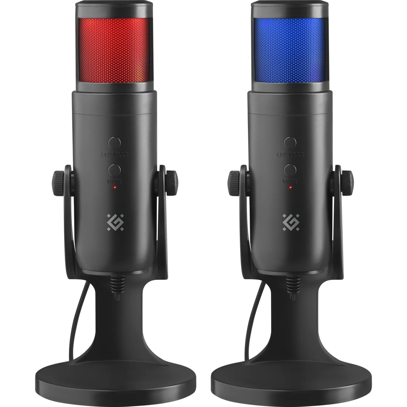 Ігровий стрім мікрофон Defender Galactar GMC 250 USB, LED, 1.5 м (64625) Чорний на малюнкі №8