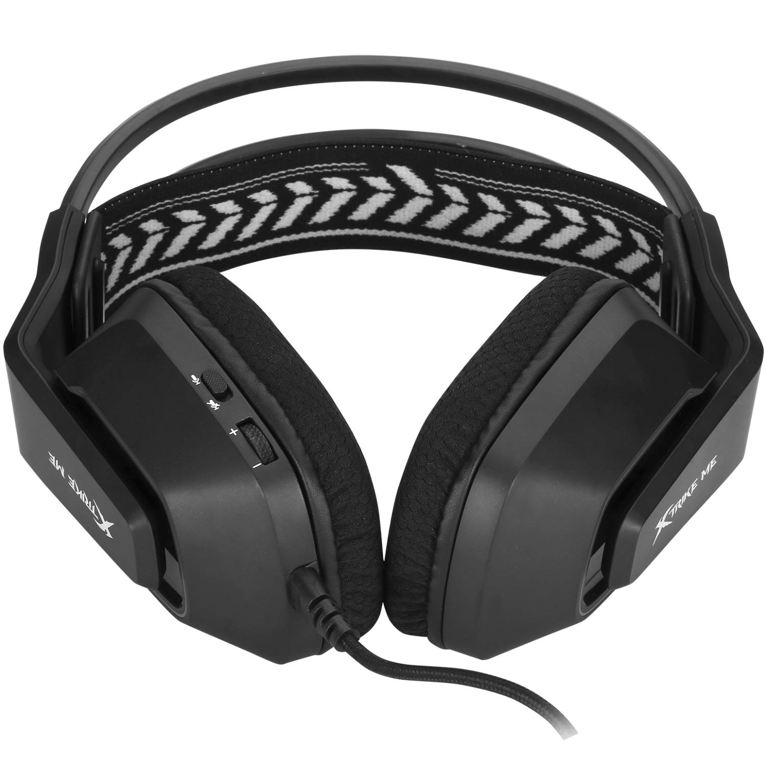 Ігрова гарнітура XTRIKE ME GH-712, USB+3.5мм, RGB, кабель 2м, чорна (GH-712) Чорний на малюнкі №3