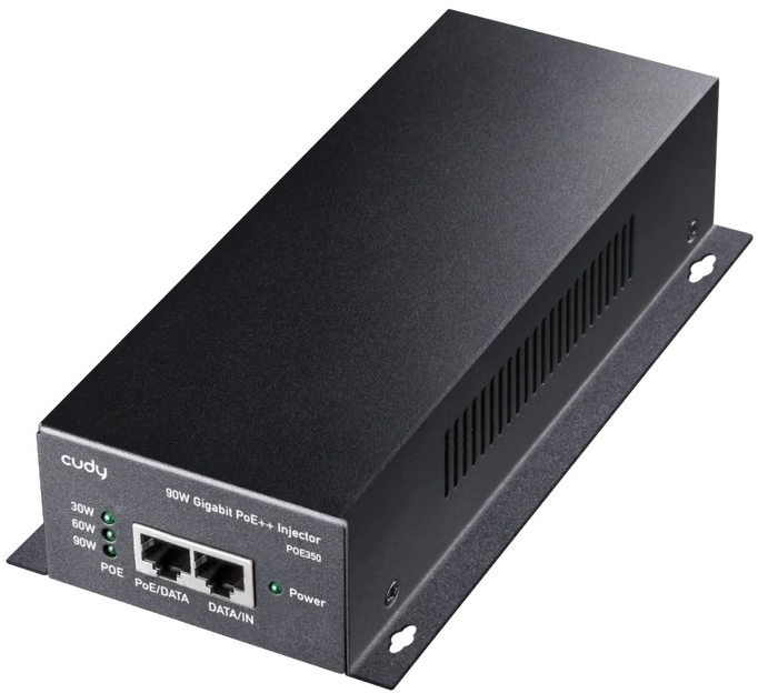 Адаптер PoE Cudy Iнжектор POE350, 90W Gigabit PoE+/PoE Injector (POE350) на малюнкі №1