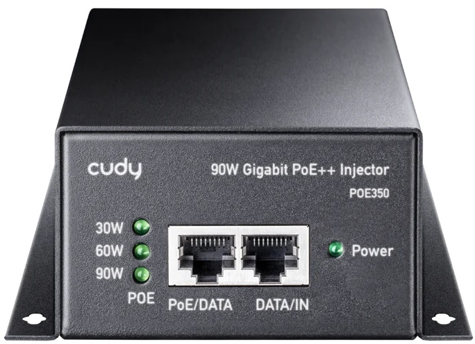Адаптер PoE Cudy Iнжектор POE350, 90W Gigabit PoE+/PoE Injector (POE350) на малюнкі №3