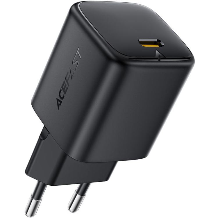Зарядний пристрій 1xUSB-C 67W Gan A134 Fast Charger Black Acefast (6974316285717) на малюнкі №1