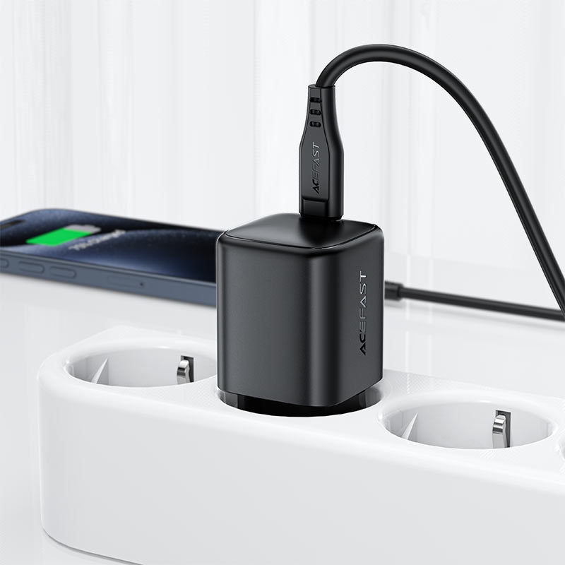 Зарядний пристрій 1xUSB-C 67W Gan A134 Fast Charger Black Acefast (6974316285717) на малюнкі №7