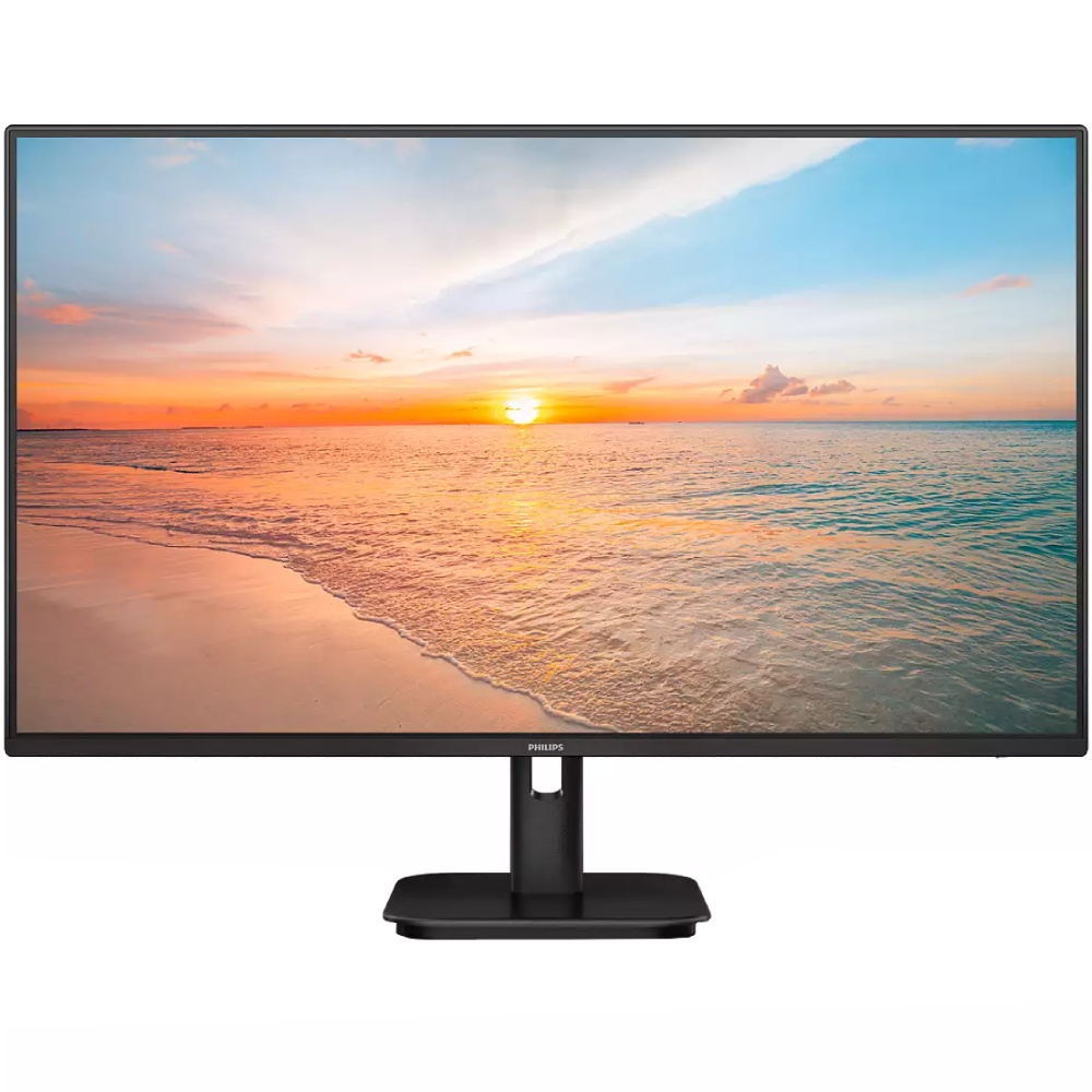 TFT 27 Philips 27E1N1100A, IPS, 100Hz, 1мс, VGA, HDMI, колонки (27E1N1100A/00) Чорний на малюнкі №1