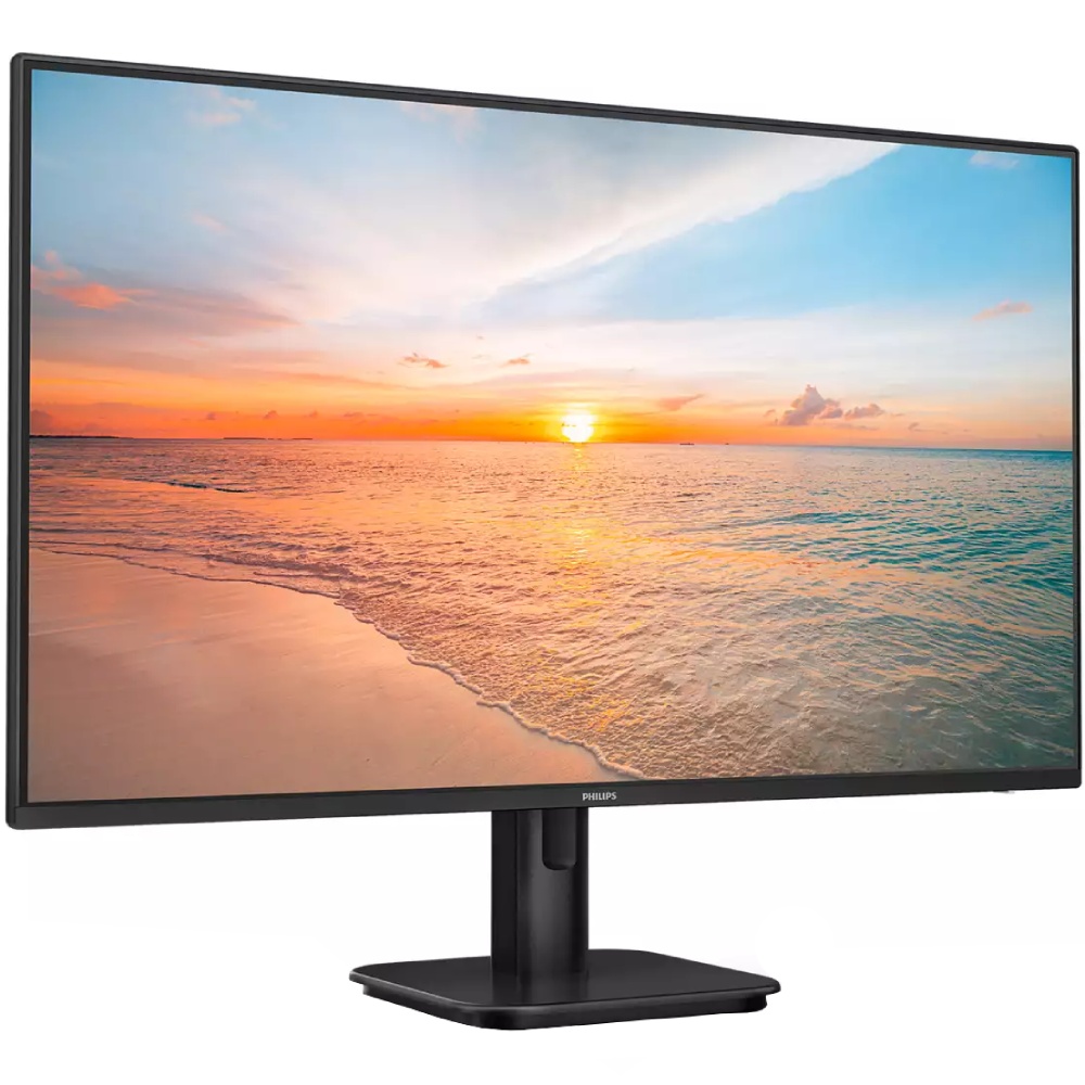 TFT 27 Philips 27E1N1100A, IPS, 100Hz, 1мс, VGA, HDMI, колонки (27E1N1100A/00) Чорний на малюнкі №2