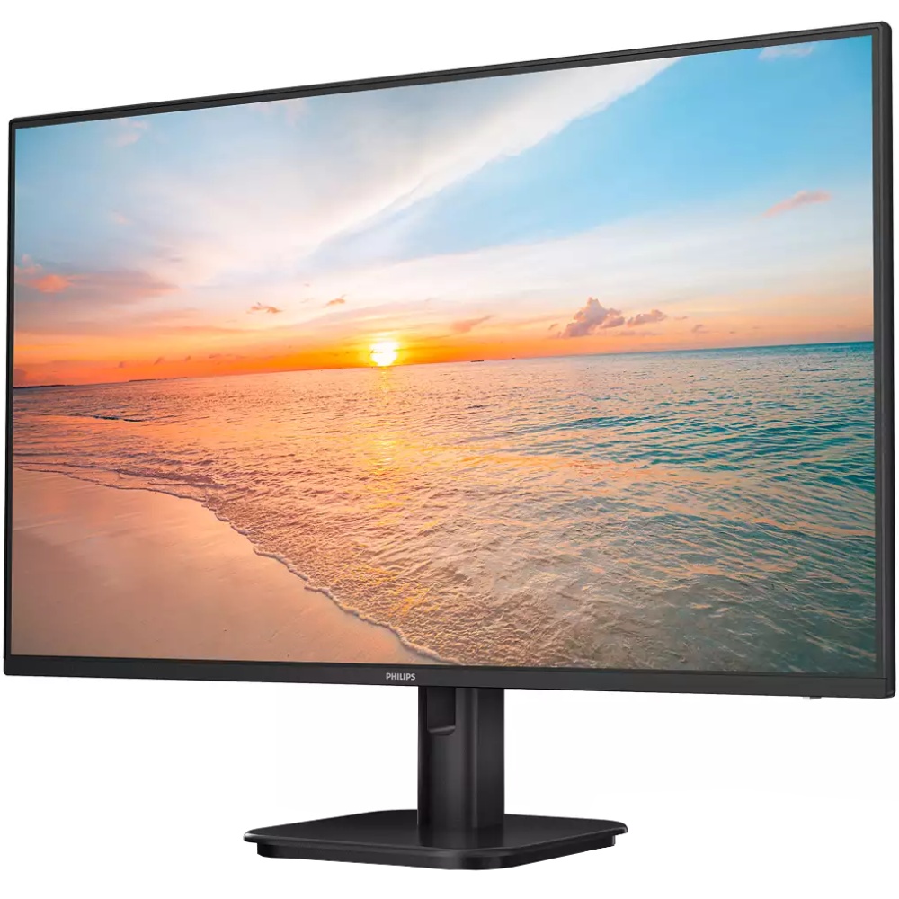 TFT 27 Philips 27E1N1100A, IPS, 100Hz, 1мс, VGA, HDMI, колонки (27E1N1100A/00) Чорний на малюнкі №3