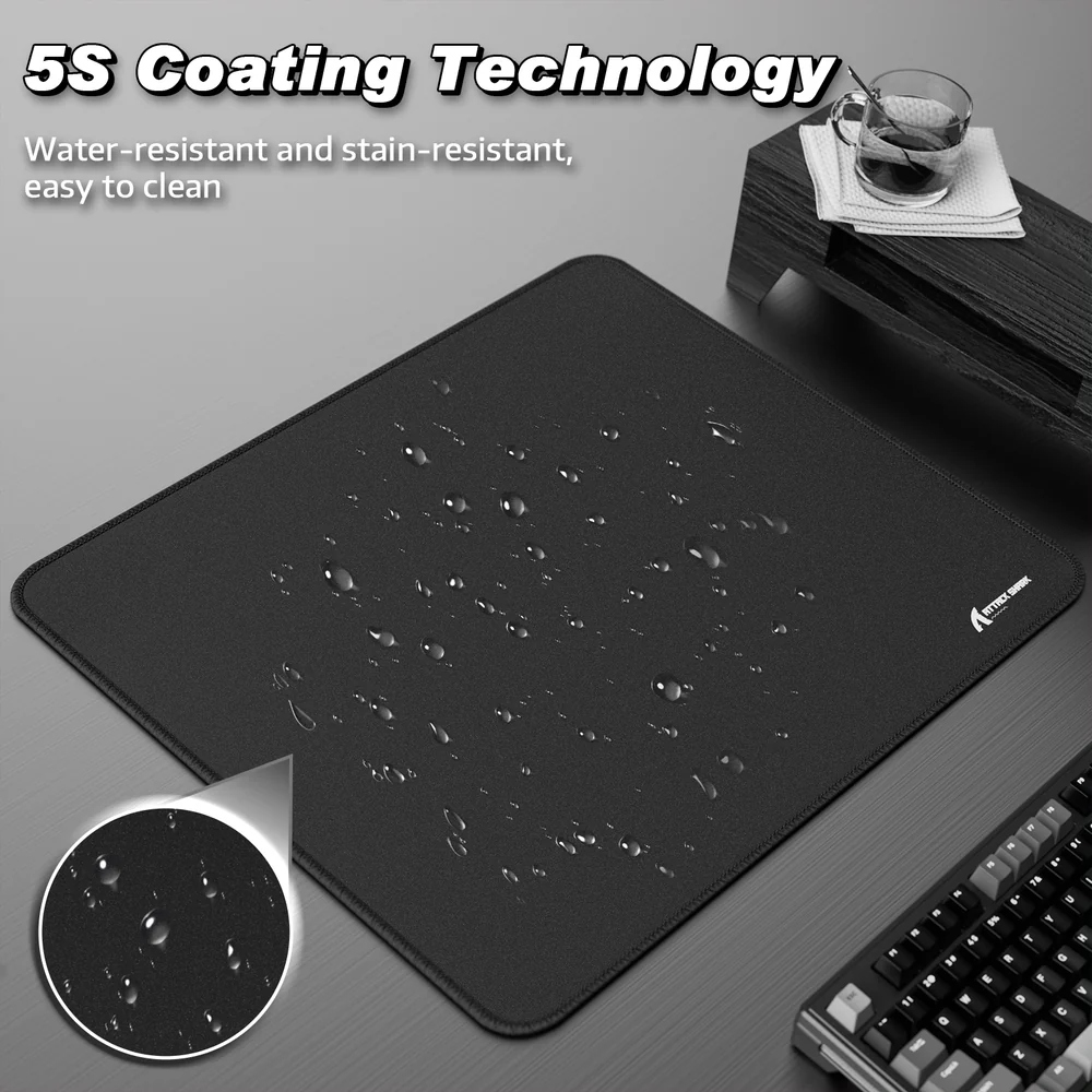 Ігрова поверхня Attack Shark CM02 450x400x4мм Dark gray (CM02DGR_AS) Сірий на малюнкі №4