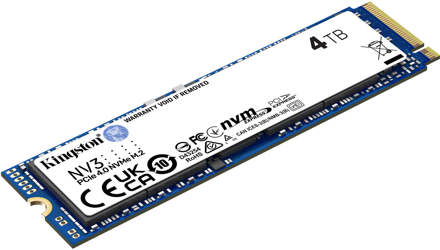 SSD 4TB Kingston NV3 M.2 2280 PCIe 4.0 x4 NVMe (SNV3S/4000G#) на малюнкі №2