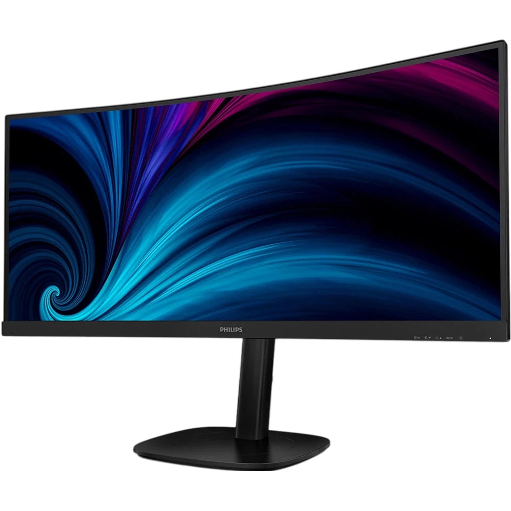TFT 34 Philips 34B2U5600C, WQHD, VA, 120Гц, вигн, 2xHDMI, DP, USB-C, RJ-45, USB-hub, HAS, сіро-ср. (34B2U5600C/00) сріблястий з сірим на малюнкі №3