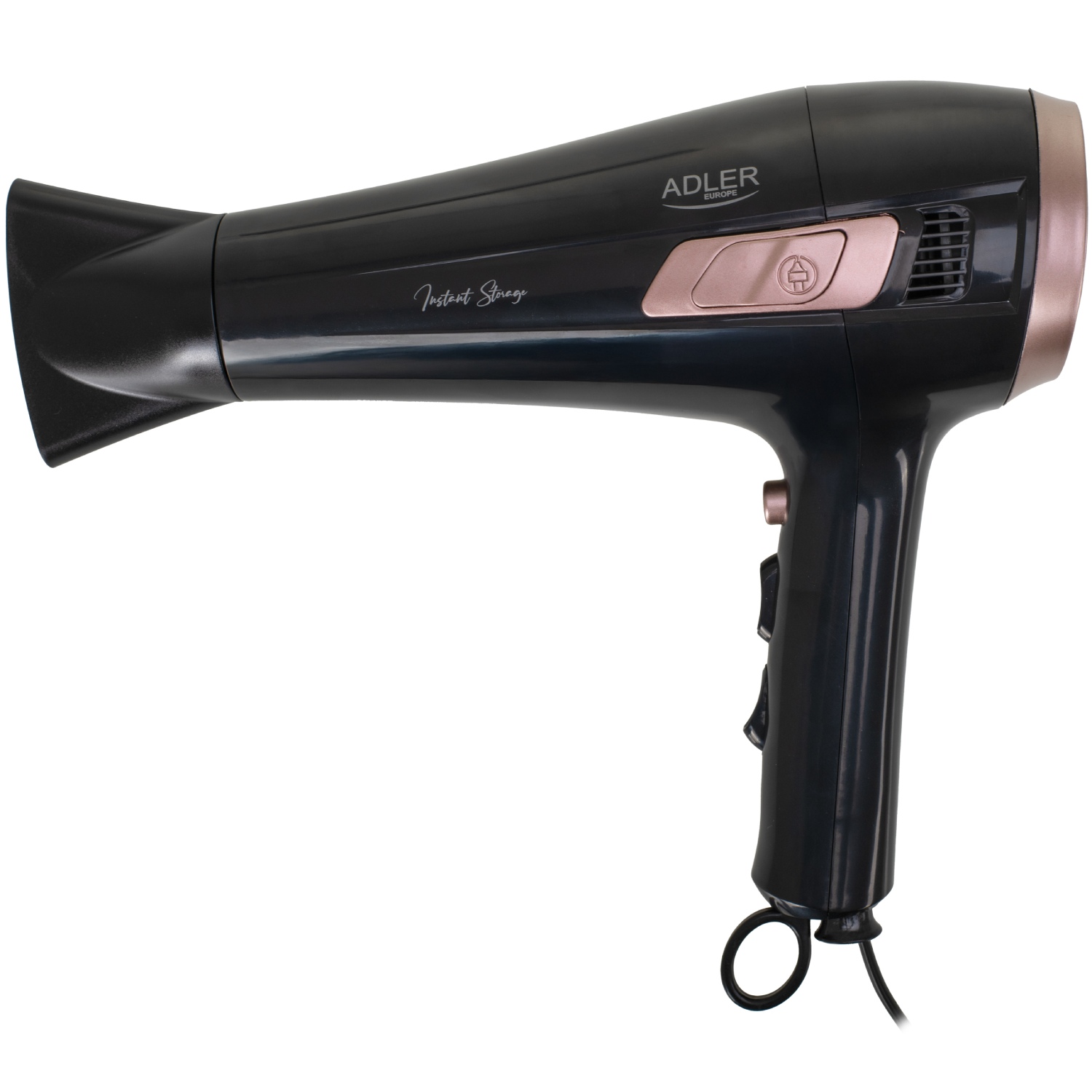 Фен Adler AD 2283 black 2400Вт/ 2 швидкості/ хол.обдув/ темп.режимів-3/ ахист від перегріву (AD2283B) Чорний на малюнкі №1