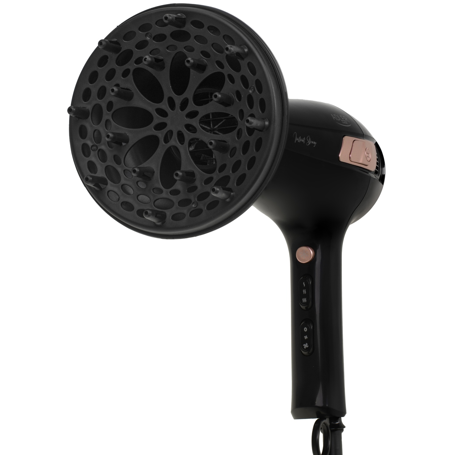 Фен Adler AD 2283 black 2400Вт/ 2 швидкості/ хол.обдув/ темп.режимів-3/ ахист від перегріву (AD2283B) Чорний на малюнкі №4