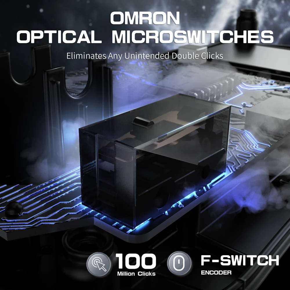 Мишка Attack Shark R2, Wireless/Bluetooth, 42000dpi. (PAW3950), 6кн, Silver gray (R2SGR_AS) Сірий на малюнкі №12