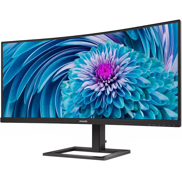 TFT 34 Philips 346E2CUAE, WQHD, VA, вигнутий, HDMI, DP, USB-С, HAS, колонки (346E2CUAE/00) Чорний на малюнкі №3