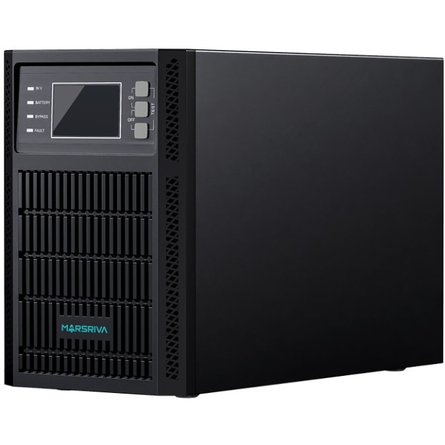 ДБЖ Marsriva MR-US1K, 1кВА/1кВт, Smart Online UPS, 1kVA, Shuko, 2*12V/9Ah (MR-US1K) на малюнкі №1