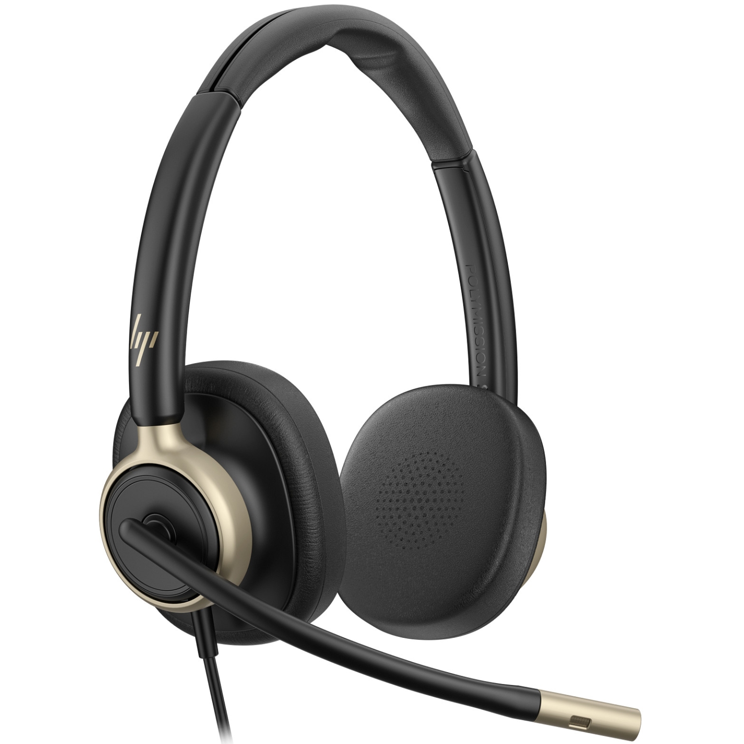 Гарнітура HP Poly Mission 825 Stereo USB-C/A (C01FCAA) Чорний на малюнкі №3