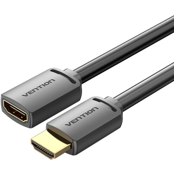 Кабель продовжувач HDMI M - F V2.0, 0.5м 4K 60Гц PVC, Vention (AHCBD) на малюнкі №1