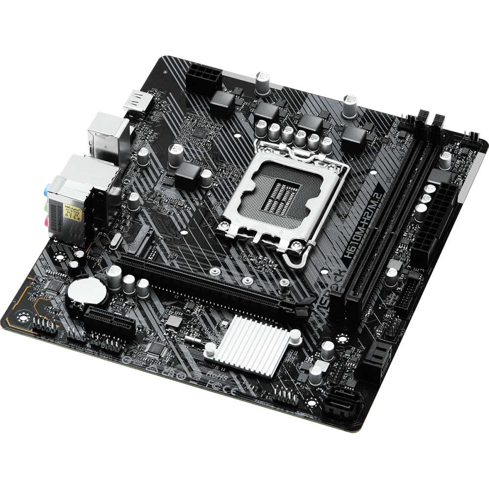 ASRock (1700/H610, 2*DDR4, 1xPCIex16, 2xHDMI, 4xSATA, M.2, GLan, 7.1ch, mATX) (H610M-H2/M.2) на малюнкі №3