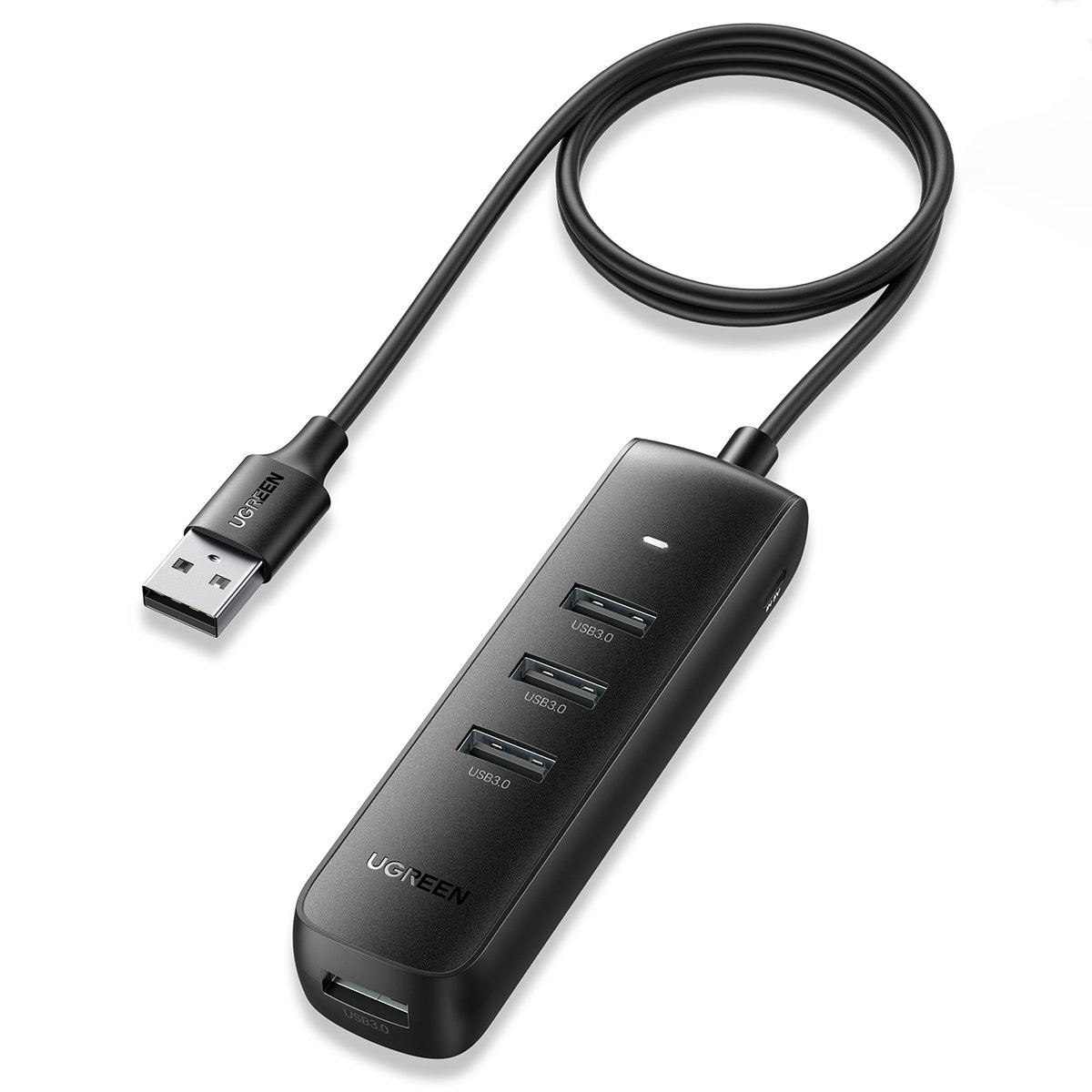 Хаб USB 3.2 Type A - 4xUSB 3.2 Активний, 1м Чорний CM416 UGREEN (80657) на малюнкі №1