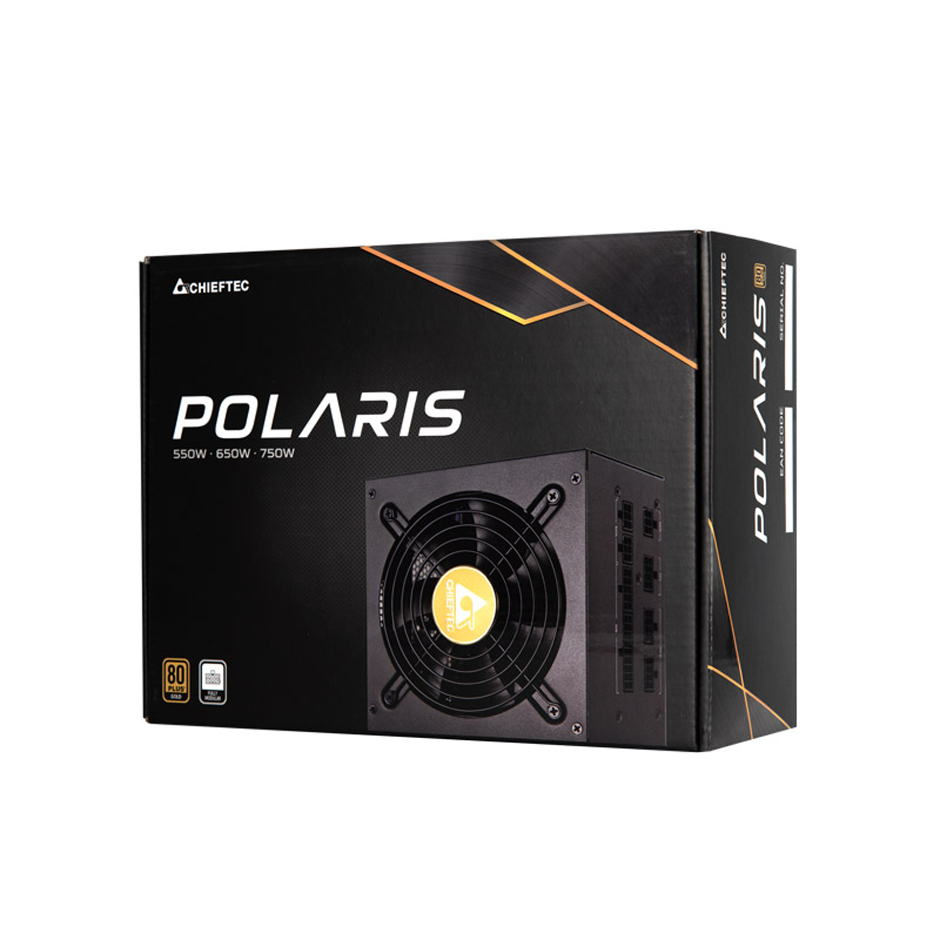 БЖ 650W Chieftec POLARIS PPS-650FC, 120 mm, 80+ GOLD, Cable management, retail (PPS-650FC) на малюнкі №5