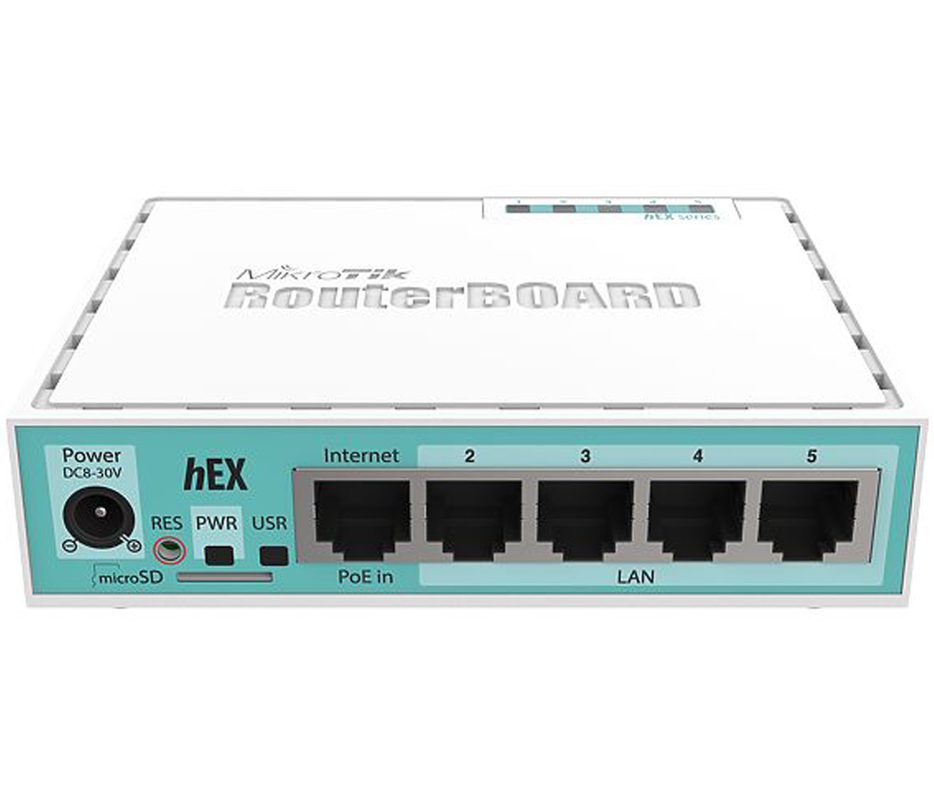 Маршрутизатор Mikrotik hEX RB750Gr3 with Dual Core 880MHz MHz CPU, 256MB RAM, 5 Gigabit LAN ports, U