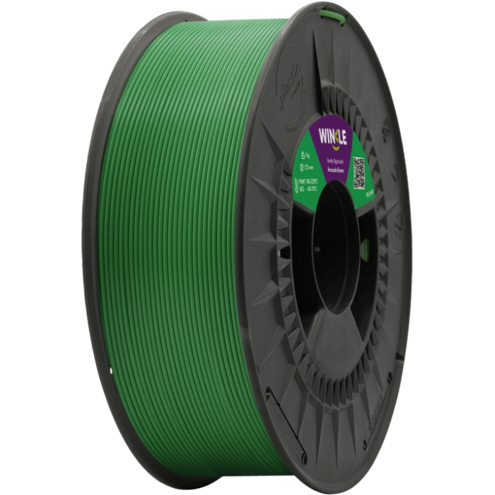 Пластик (Filament) WINKLE PLA HD 1кг, 1.75мм, авокадо (PHD01000175VERAGUWNK) Зелений на малюнкі №1