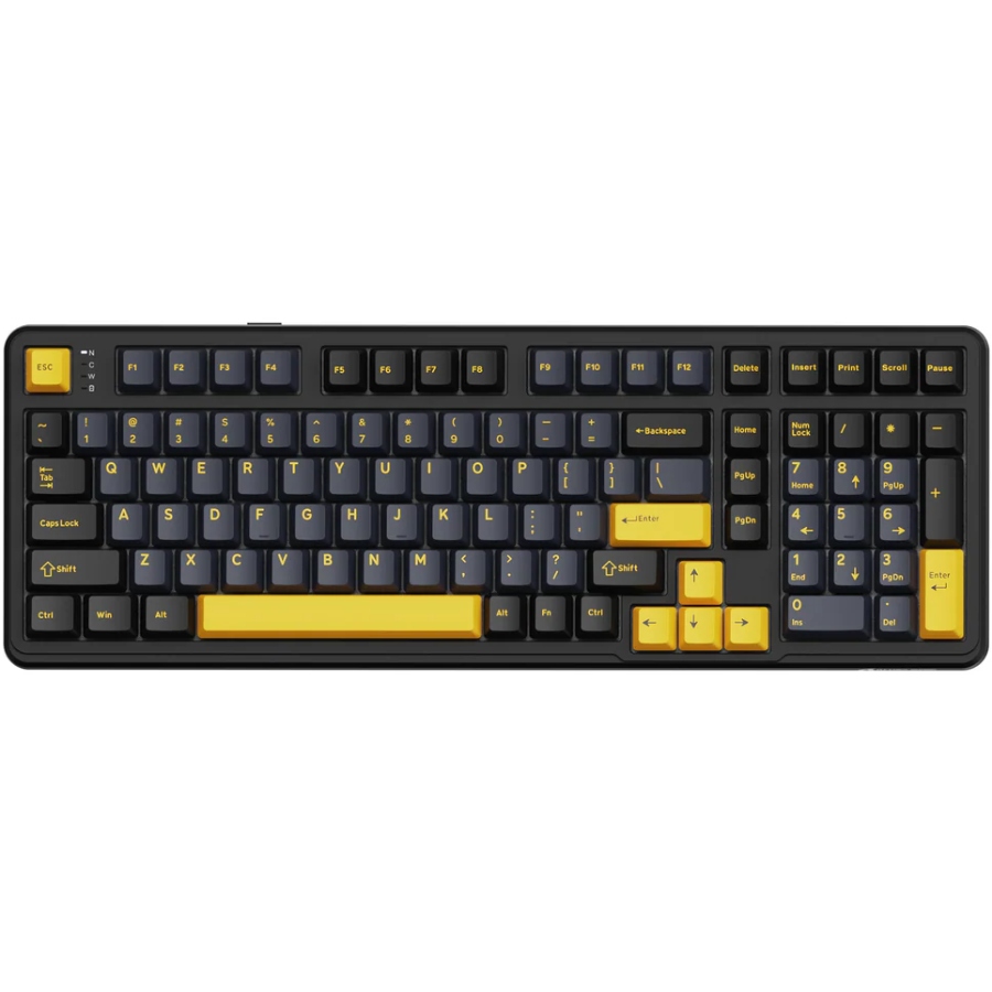 Клавіатура ігрова механічна Attack Shark X98 102кл. RGB, Wireless, Star Black (X98SB_AS) Чорний на малюнкі №1