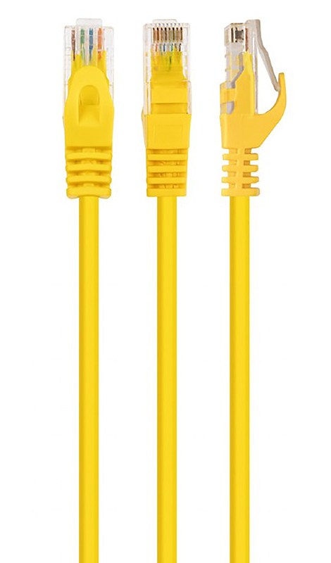 Патчкорд UTP Cat.5e ( 2м ), CU (PAUT3200-CU-YL) жовтий на малюнкі №1